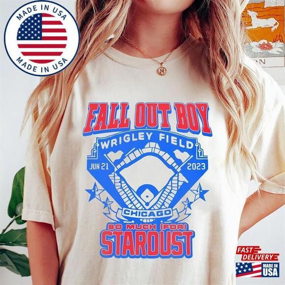 Tops - Fall Out Boy Summer Stardust Shirt Chicago So Much For Tour Classic